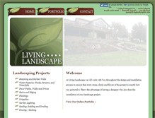 Tablet Screenshot of livinglandscapellc.com